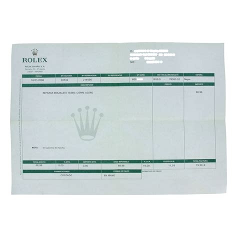 factura de reloj rolex|Rolex precios oficiales.